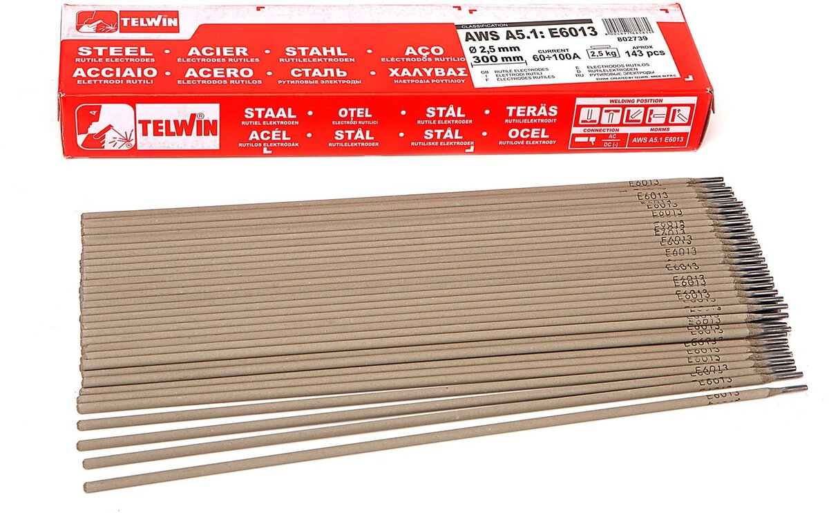 Telwin rutiilihitsauselektrodit E 6013 Arvopakkaukset