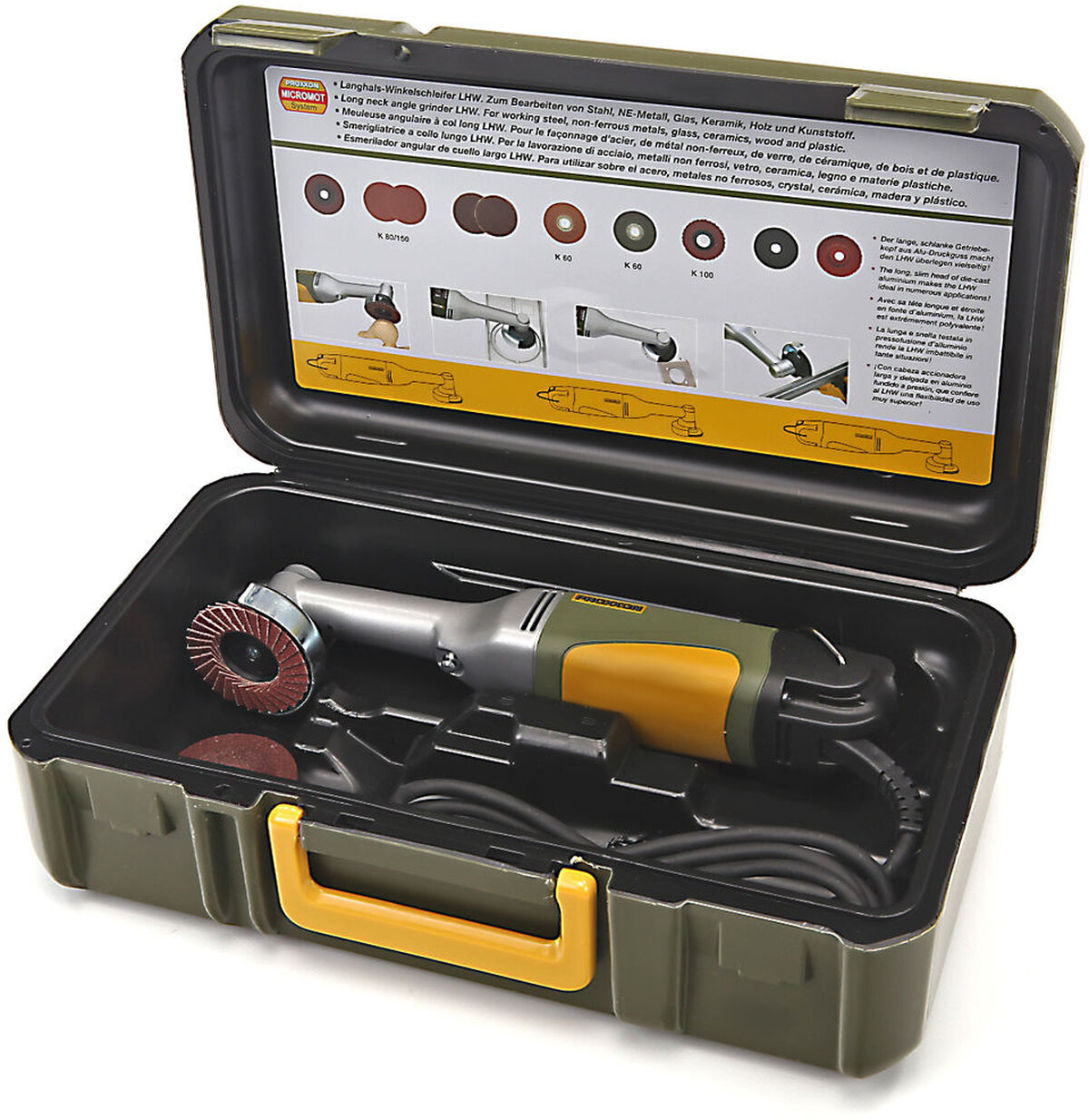 Proxxon Haakse Slijper met lange Hals LHW