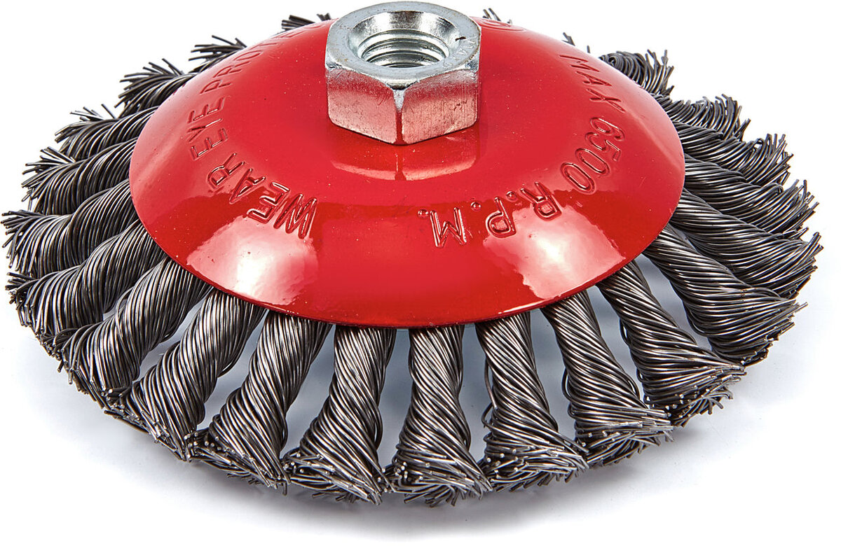 HBM wire brush with twisted wire for the angle grinder HBM wire brush with twisted wire for the angle grinder