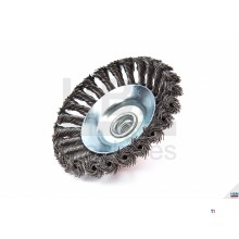 HBM wire brush with twisted wire for the angle grinder HBM wire brush with twisted wire for the angle grinder