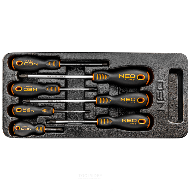 neo screwdriver set 7-piece ph series, insert drawer ph0x75
