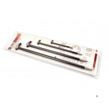 HBM 4-teiliger professioneller Brecheisensatz mit Klaue und Spitze