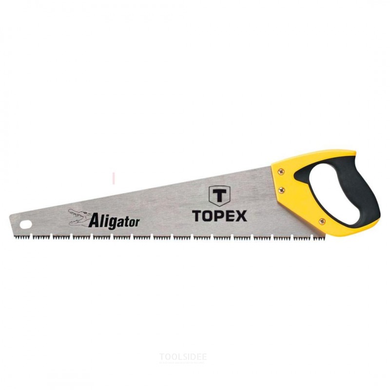 TOPEX sierra de mano 450 mm Aligator 7 TPI corte rápido