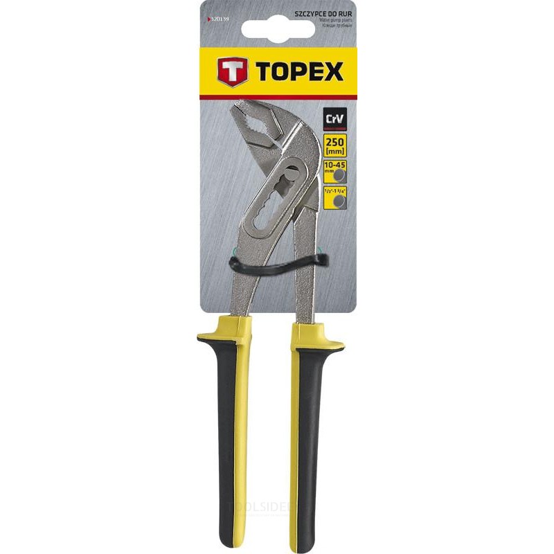  TOPEX vesipumppupihdit 250mm 10-45 ra