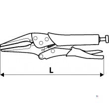 Topex-Verriegelungszange 225mm 0-55 ra