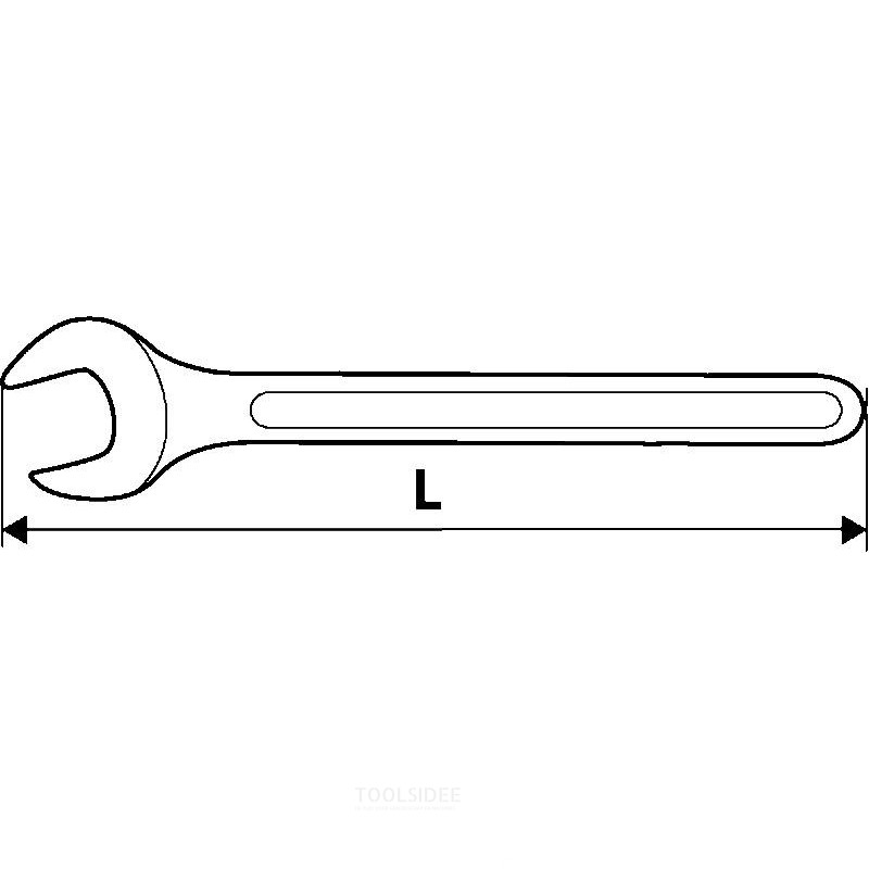 TOPEX sola llave de boca de 36 mm DIN 3110