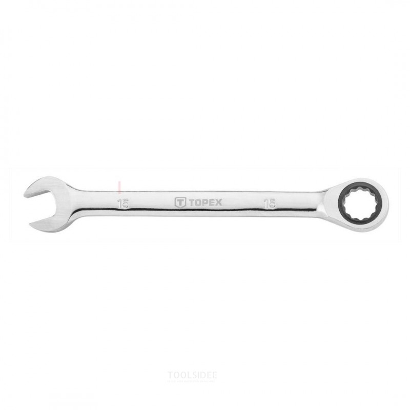 topex spanner / ratchet wrench 15mm din 3110