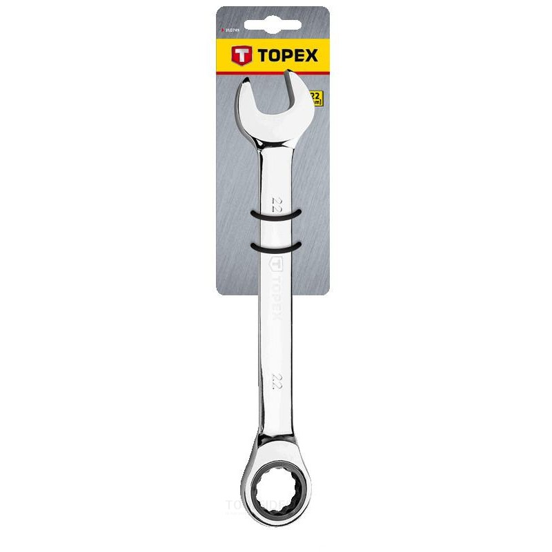 TOPEX steek/ratelsleutel 22mm din - toolsidee.com