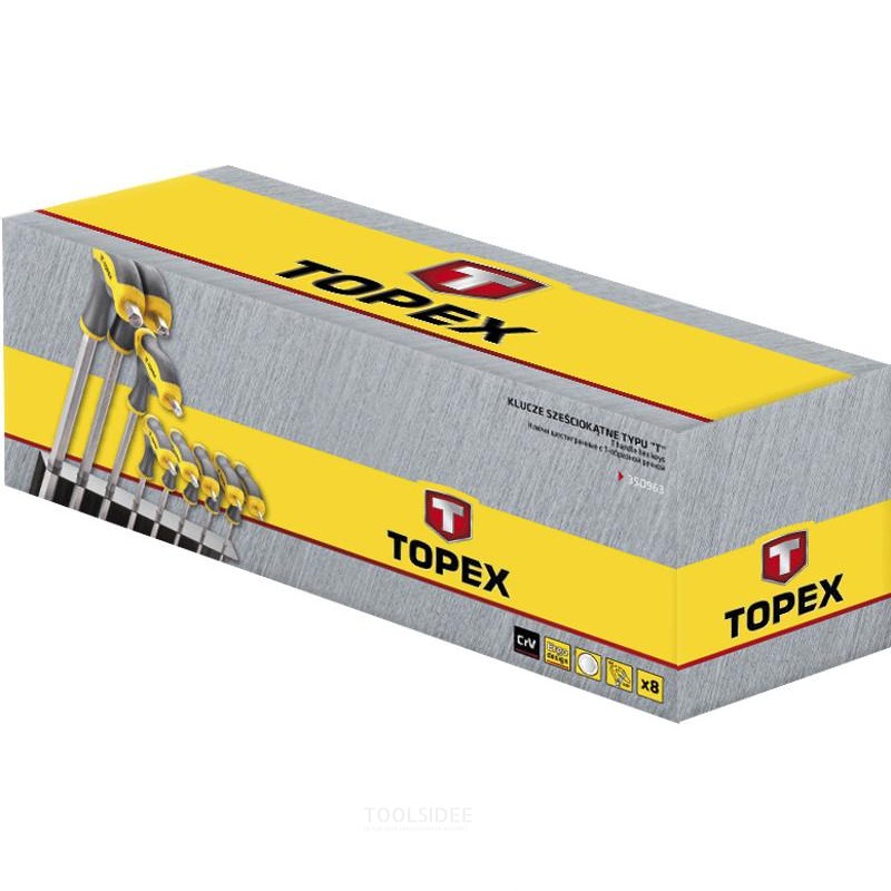 TOPEX inbusset t-greep 2-10mm
