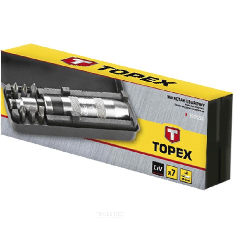 topex impact screwdriver 8 parts 1/2 'and 5/16' connection