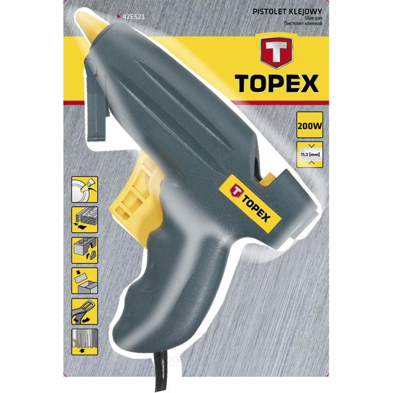 Topex Klebepistole 200w max 11