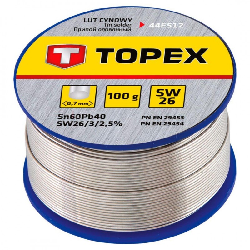 TOPEX soldeertin 0,7mm sn60%