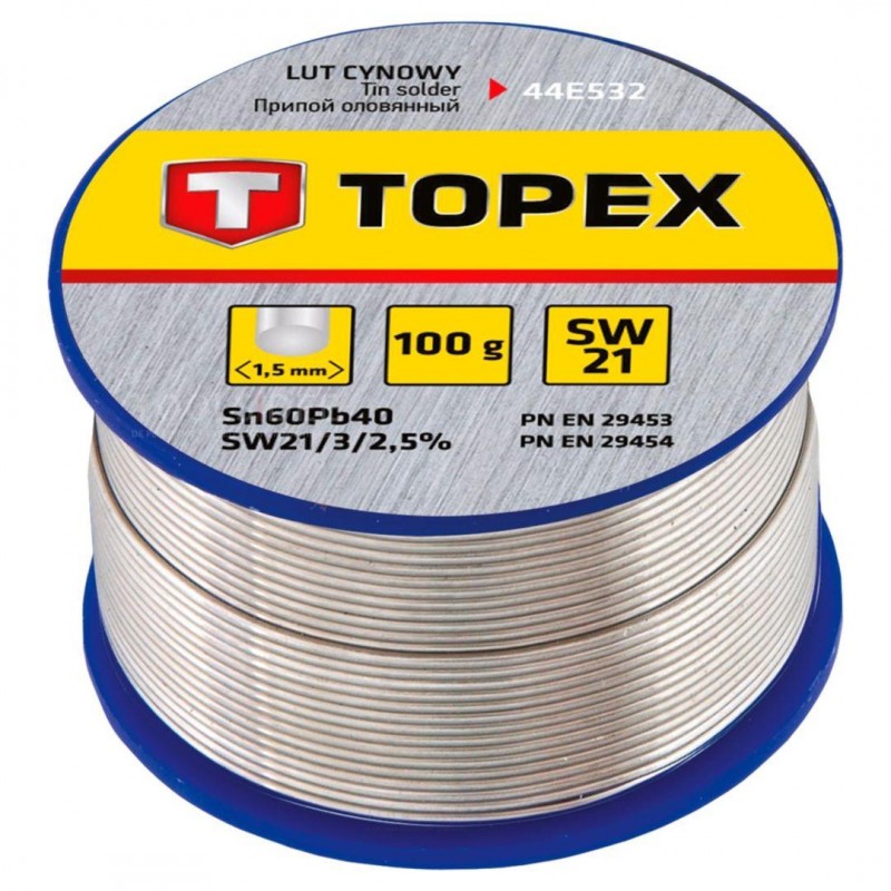 Topex lodning 1,5 mm sn60%