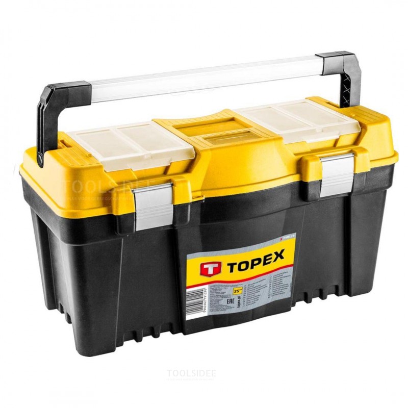 TOPEX-kasse 25 metallklemmer og håndtak