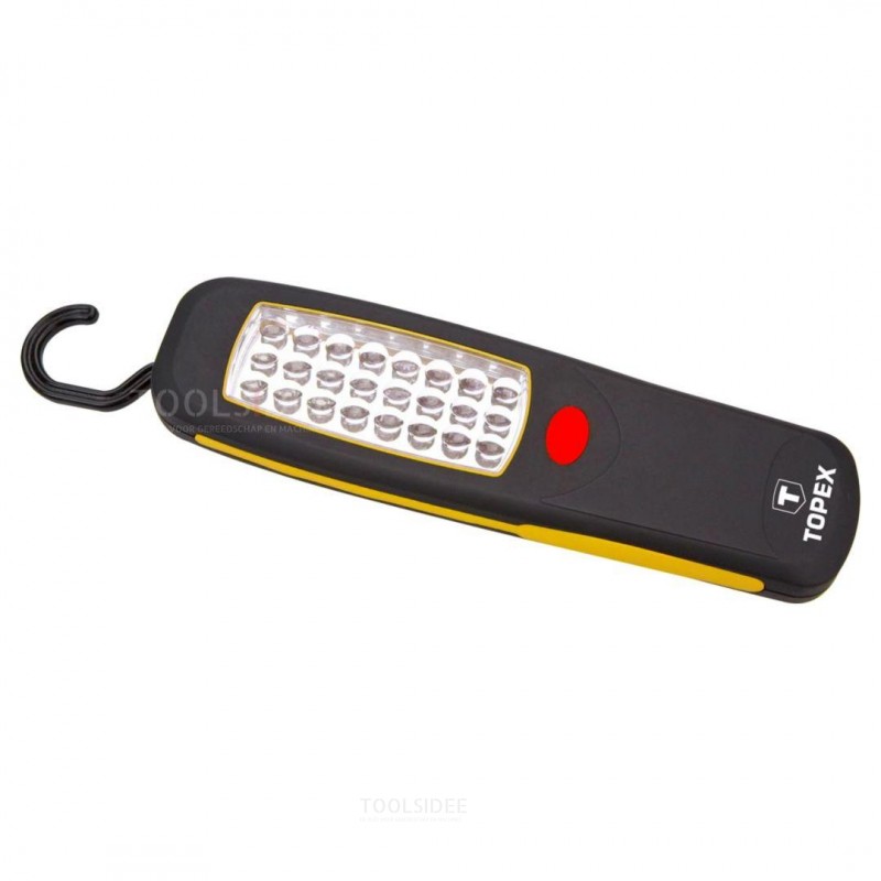 Topex Taschenlampe 24 Cob LED, Magnet 3x AA Batterie