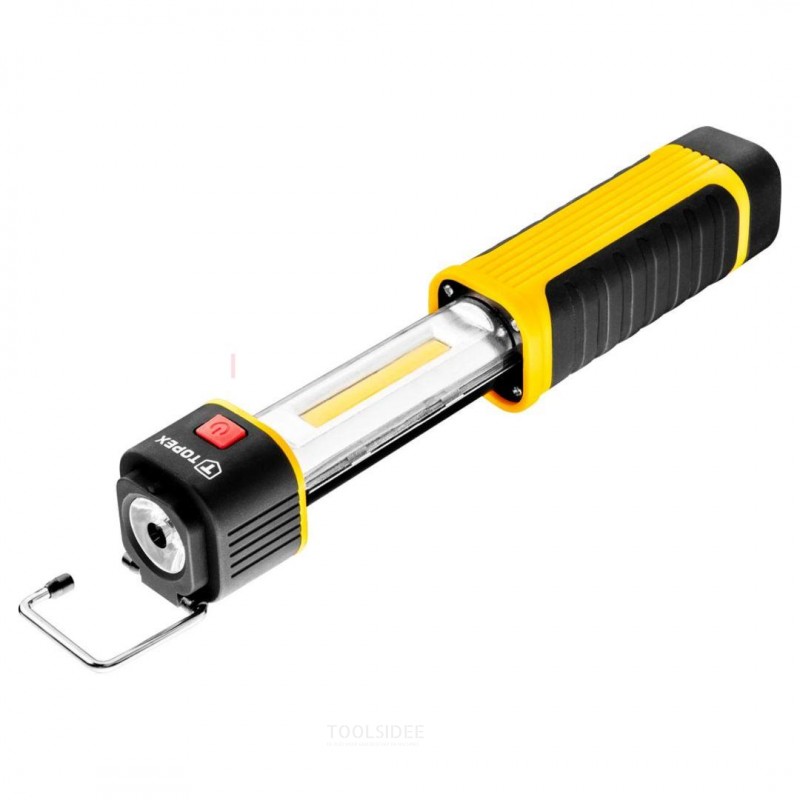 topex led flashlight cob led foldable