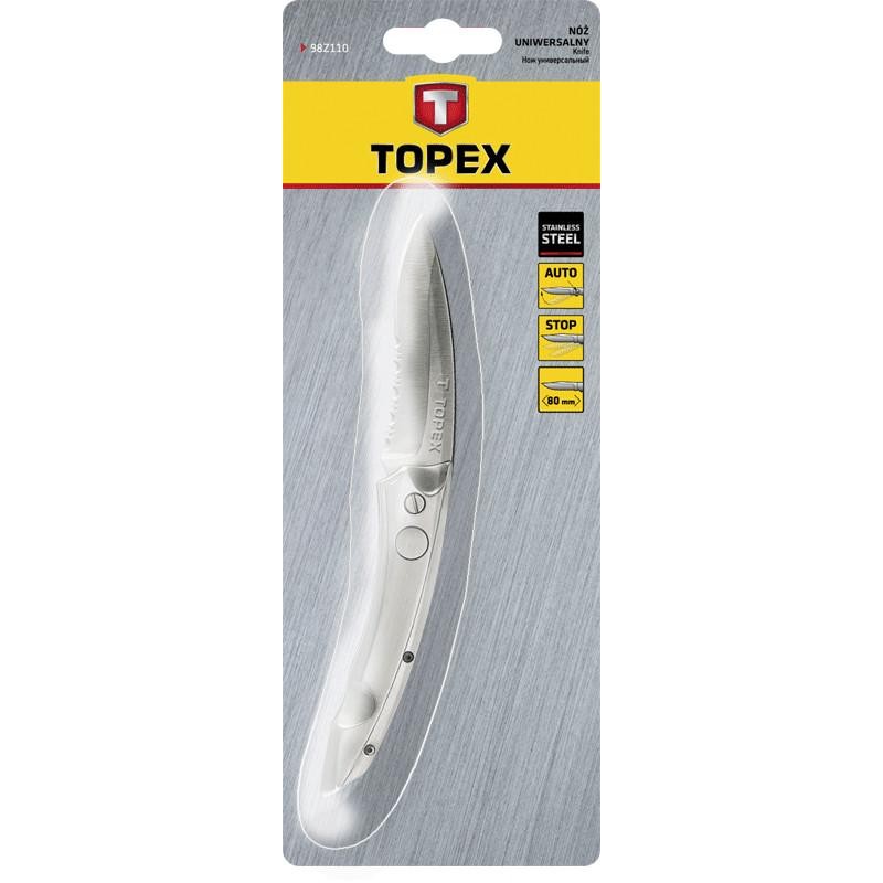 TOPEX lommekniv med selvlåsesystem 205x80mm