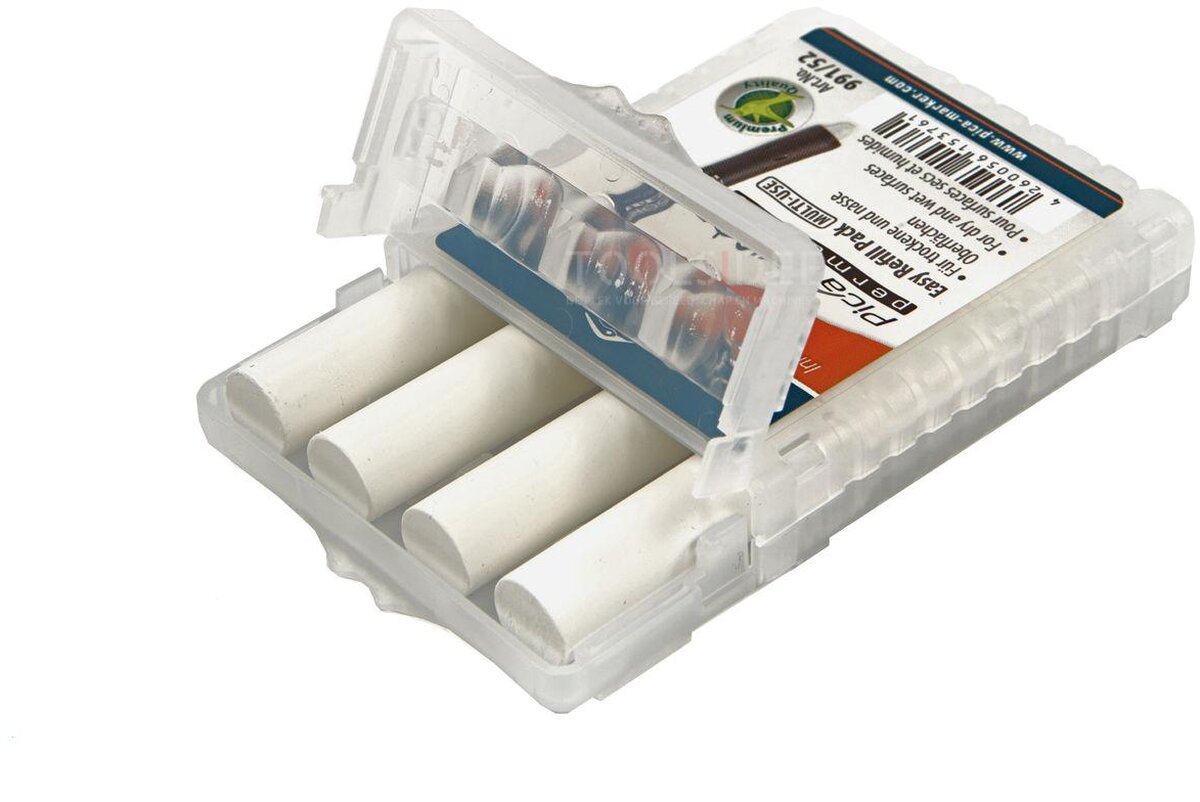 Pica 991/52 visir permanent påfyldning hvid