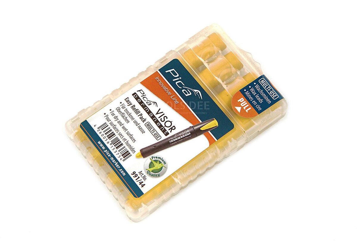 Pica 991/44 visir permanent påfyldning gul