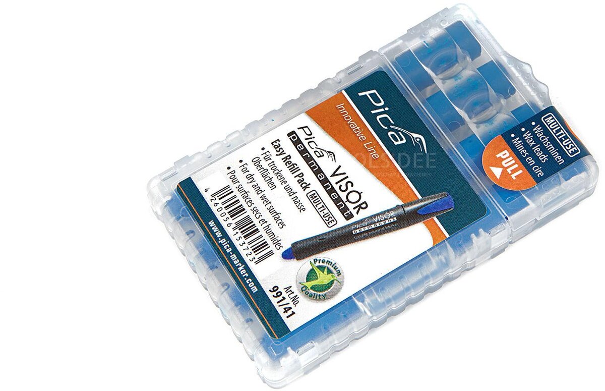 Pica 991/41 visir permanent påfyllning blå