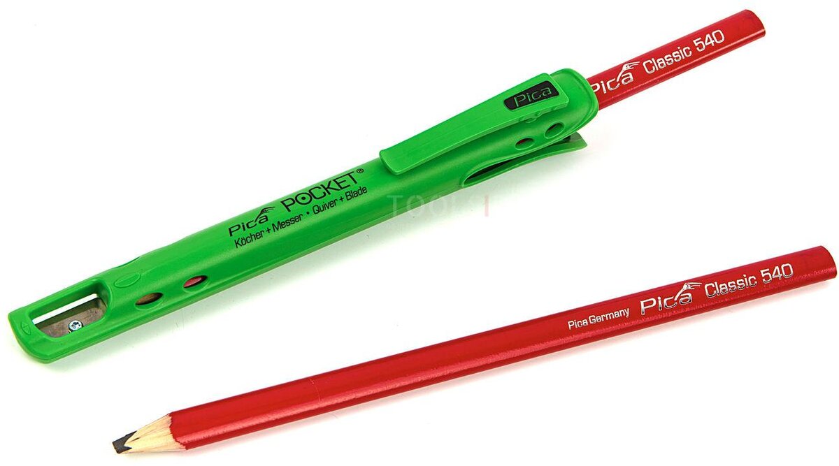 Pica 505/01 Pocket Carpenter blyant 24 cm, 2 stk