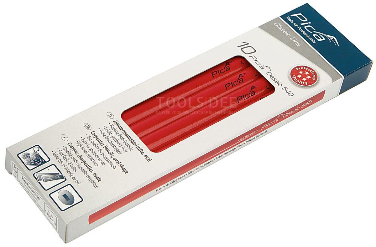 Pica 10pcs 540/24 Carpenter Bleistifte 24 cm