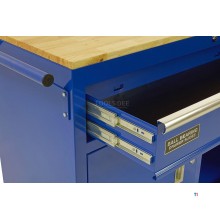 HBM 117 cm Profesjonelt mobilt verktøy vogn / arbeidsbenk blå