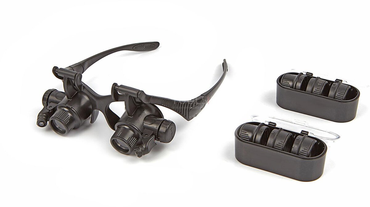 Hbm extra starka glasögon med 4 uppsättningar linser