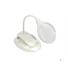 HBM Oplaadbare LED Loupelamp met voet en tafelklem