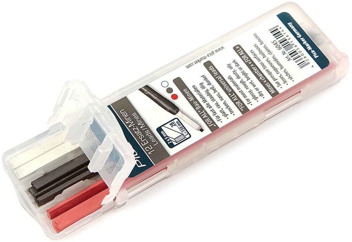 Pica 6045 BIG Dry Refill Graphit, Weiß & Rot Pica 6045 BIG Dry Refill Graphit, Weiß & Rot