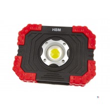 Hbm led konstruktionslampa på batterier 10 watt - 680 lumen