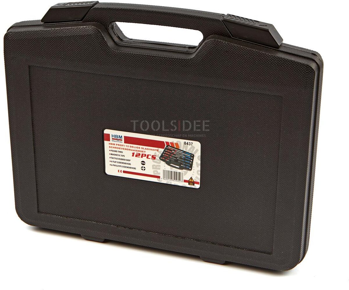 HBM profi 12-piece impact-resistant screwdriver set