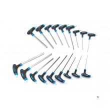 HBM 18-part t-handles foam inlay for tool trolley
