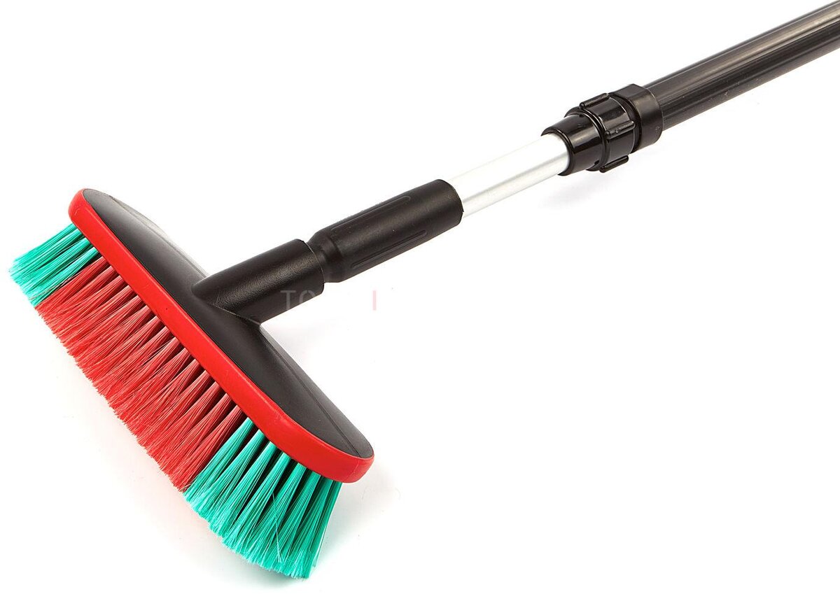 Vikan 25cm Ovale Autowasborstelmet Watertoevoer