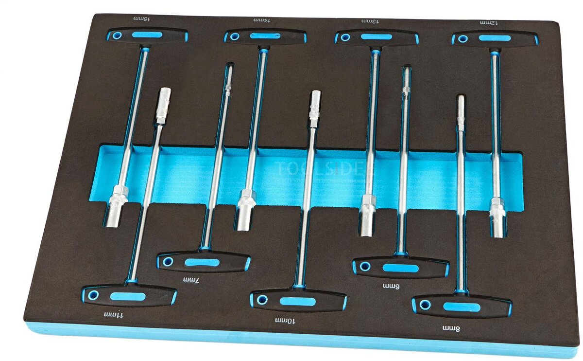 HBM 9 T-Handle Socket Wrench Skuminnlegg for Tool Trolley