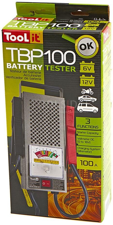 gys tbp 100 professional battery tester, 6-12 v, 20-100 ah