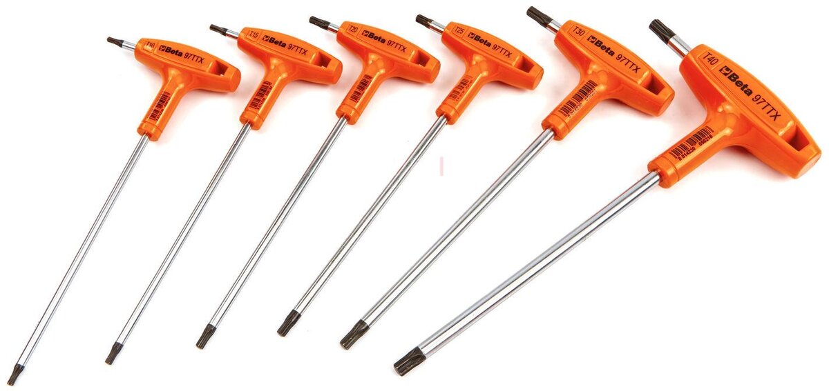 BETA 6-piece right angle torx wrench set - 97ttx / s6