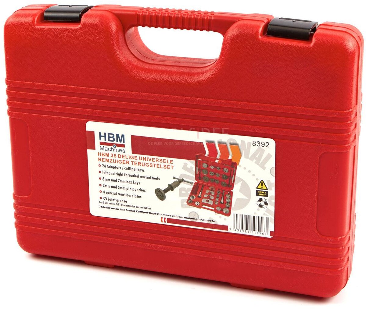 HBM 35-teiliges Universal-Bremskolben-Reset-Set