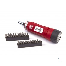 AOK 1/4 inch moment-skruetrækker 1-5 Nm, 15 cm, kærv, Philips, Torx, Inbus.