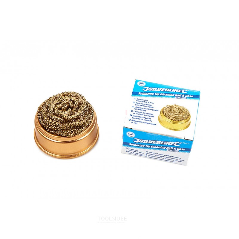 Silverline soldering tip cleaning ball and base