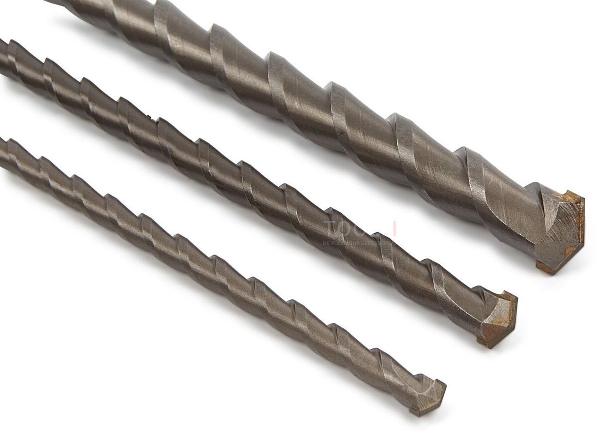 Silverline 3 stykke lang SDS-Plus betongboringsbit sett