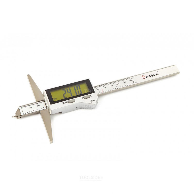 Dasqua professional 0 - 150 mm 0.01 mm digital depth gauge ip67