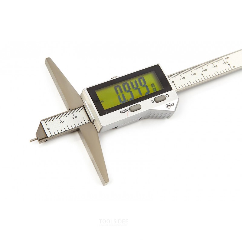 Dasqua professional 0 - 150 mm 0.01 mm digital depth gauge ip67