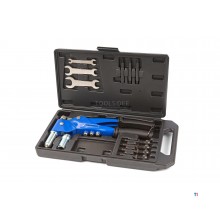 HBM blind rivet nut pliers and rivet pliers with swivel head