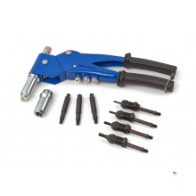 HBM blind rivet nut pliers and rivet pliers with swivel head