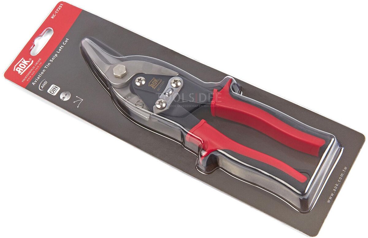 AOK Profesjonelle Tinnsaks, Plate Saks venstre