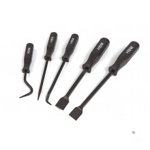 HBM 5-piece professional gasket scraper, hooks and spatula set