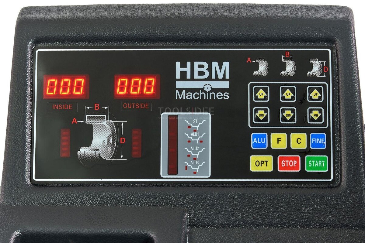  HBM ammattimainen renkaiden tasapainotuskone