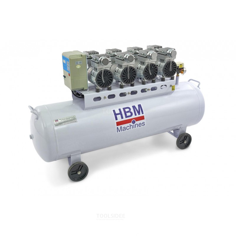 Hbm 200 liters professionell lågbruskompressor