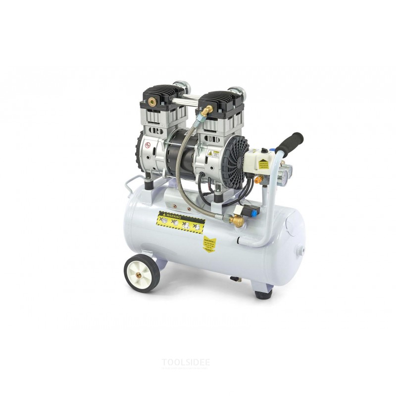 HBM 30 Liter 1,5 PS professioneller, geräuscharmer Kompressor